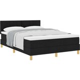 vidaXL Box Spring krevet s madracem Crni 140x200 cm Tkanina | shoptok.hr