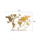 WALLXPERT stona dekoracija world map gold | ePonuda.com