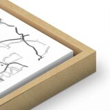  Slika - City Plan: Krakow (1 Part) Wide 90x60 U prirodnom drvenom okviru | shoptok.hr