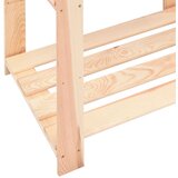  Stalci za pohranu s 3 razine 3 kom 80x38x90 cm borovina 150 kg | shoptok.hr