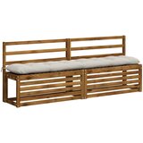  Jastučić za klupu VIANEN 100% poliester Bijela 200 x 30 x 12 cm | shoptok.hr