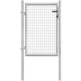  Vrata pocinkano jeklo 105x150 cm srebrna | Shoptok.si