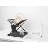 Brabantia Tamno sivi metalni dvoetažan ocjeđivač za posuđe 37x33 cm – | shoptok.hr