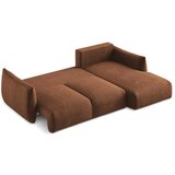 Makamii Sklopiva kutna garnitura boja terakote (s desnim kutom/s ležaljkom) Leila – | shoptok.hr