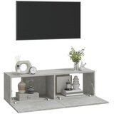  Zidni TV ormarići 2 kom sivi 100 x 30 x 30 cm konstruirano drvo | Eponuda.com