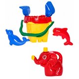  Set od pijeska, kanta, cjedilo, kalupi za slatkiše, lopata, grablje, 7 kom. | shoptok.hr