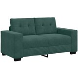 vidaXL Dvosedežna Sofica Temno Zelena 120 cm Žamet, (22054517) u