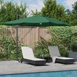 vidaXL Zeleni suncobran s cantileverom Zeleni Poliester, Metal Velik | shoptok.hr