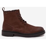 Big Star Suede Warm Ankle Boots For Men With Zipper OO174229 Brown | Shoptok.si