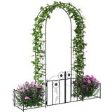  Vrtni Luk s zaključavanjem Crna 203 x 50 x 218 cm | Eponuda.ba