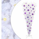 vidaXL Umjetno božićno drvce s stalakom Bijelo 120 cm PVC i čelik - Lila 120 cm Cijene