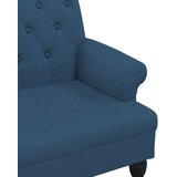  Klop z naslonom modra 120x62x75,5 cm blago | Shoptok.si