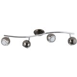Eglo Bimeda spot/4, led, gu10, 4x3w, 4x240lm, nikl crni/hrom | Eponuda.com