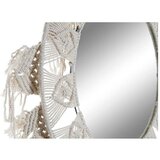  Zidno ogledalo DKD Home Decor Bijela Boho makrame 75 x 2 x 75 cm | shoptok.hr