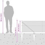 vidaXL Hexagonalna ograda Siva 0.6x100 m Čelik | shoptok.hr