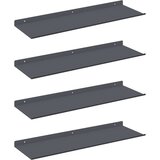  Ležeča polica 4 pcs Antracit 60 x 18 x 2,5 cm Jeklo, (5000201530) | Shoptok.si
