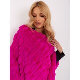 Wool Fashion Italia Poncho-AT-PN-2347.16-fuchsia | Shoptok.si
