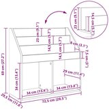  Polica za knjige za djecu Dimljeni hrast 72 5 x 29 5 x 69 cm - Dimljeni hrast | shoptok.hr
