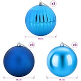  Set božićnih kuglica XL 9 kom. Plava &amp;Oslash; 15 cm Plastika Slike