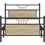  Posteljni okvir brez vzmetnice sonoma hrast 107x203 cm inž. les, (21829545) | Shoptok.si