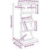  Polica za časopise s policom Dimljeni hrast 68 x 40 x 123.5 cm | shoptok.hr