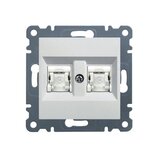 HAGER utičnica kompjuterska dupla 2XRJ45.CAT.5E WL2120 | Eponuda.ba