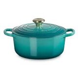 Le Creuset Signature Bräter rund 24 cm bleu riviera Cijene