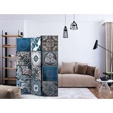  Paravan u 3 dijela - Blue Arabesque [Room Dividers] 135x172 | shoptok.hr