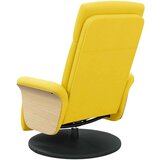  Naslanjač z naslonom za noge svetlo rumeno blago | Shoptok.si