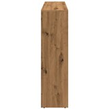  Pregrada/regal za knjige 3 razina hrast 137,5x29x103,5cm drveni | shoptok.hr