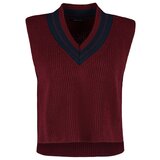 Trendyol Sweater Vest - Burgundy - Regular fit Cene