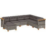  7-dijelni set vrtnih sofa sivi od poliratana | shoptok.hr