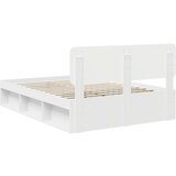  Konstrukcija postelje Bela 140 x 200 cm Masivno borovo les, (5000102779) | Shoptok.si