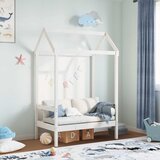 The Living Store Klupa s krovom bijela 117,5 x 70 x 176,5 cm od masivne borovine | shoptok.hr