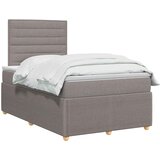 Boxspring krevet s madracem Sivosmeđa 120 x 200 cm Tkanina Slike