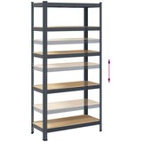 vidaXL Regal s policami 5-nadstropni 2 kosa antracit jeklo in inž. les | Shoptok.si