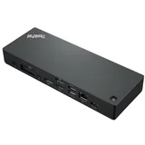 Priklopna postaja USB-C => ThinkPad Thunderbolt 4 300W PSU 4x USB 3.0 1x USB-C HDMI 2.1 2x DisplayPort 1.4 LAN