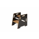 Hanah home Dečija stepenica Step Stool Black Natural Cene