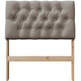  Tapecirani uzglavlje Sivo-smeđa 80 cm Čvrsto borovo drvo | shoptok.hr