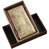 INF Vintage bronasti cvetlični reliefni etui za cigarete s sponko - za 20 tankih ali 12 običajnih cigaret, (5000238743) | Shoptok.si