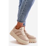 Boto Warm Women's Platform Sneakers with Fur Beige Daivlene | shoptok.hr