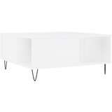  Stolić za kavu bijeli 80 x 80 x 36,5 cm od konstruiranog drva | Eponuda.com