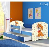  Otroška postelja ACMA z motivom, stranska modra + predal 140x70 cm 11 Dog | Shoptok.si