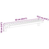  Polica za Ob hanging na Zidu Zidne Prirodna 62 x 10 x 12,5 cm | shoptok.hr