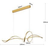 Brilagi LED prigušiva luster na sajli SIGNATURE LED/55W/230V 120x23 cm zlatna + daljinski upravljač | Eponuda.com