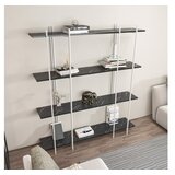 Hanah home Polica za kućicu od mahovine, 160x180x29,6 cm, Crno-bijela | Eponuda.ba