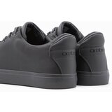 Ombre Casual one-color men's sneakers with combined materials - gray | shoptok.hr