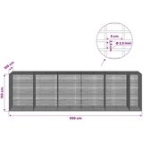  Gabion s žicom debljine 3 5 mm i mrežom 5x2 5 cm 550x100x150 cm - 100 cm 150 cm 550 cm | shoptok.hr
