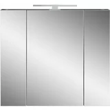 Germania Temno siva kopalniška omarica z ogledalom 76x71 cm - Germania
