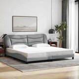  Okvir za krevet bez madraca Hvar svjetlosivi 200 x 200 cm od tkanine | shoptok.hr
